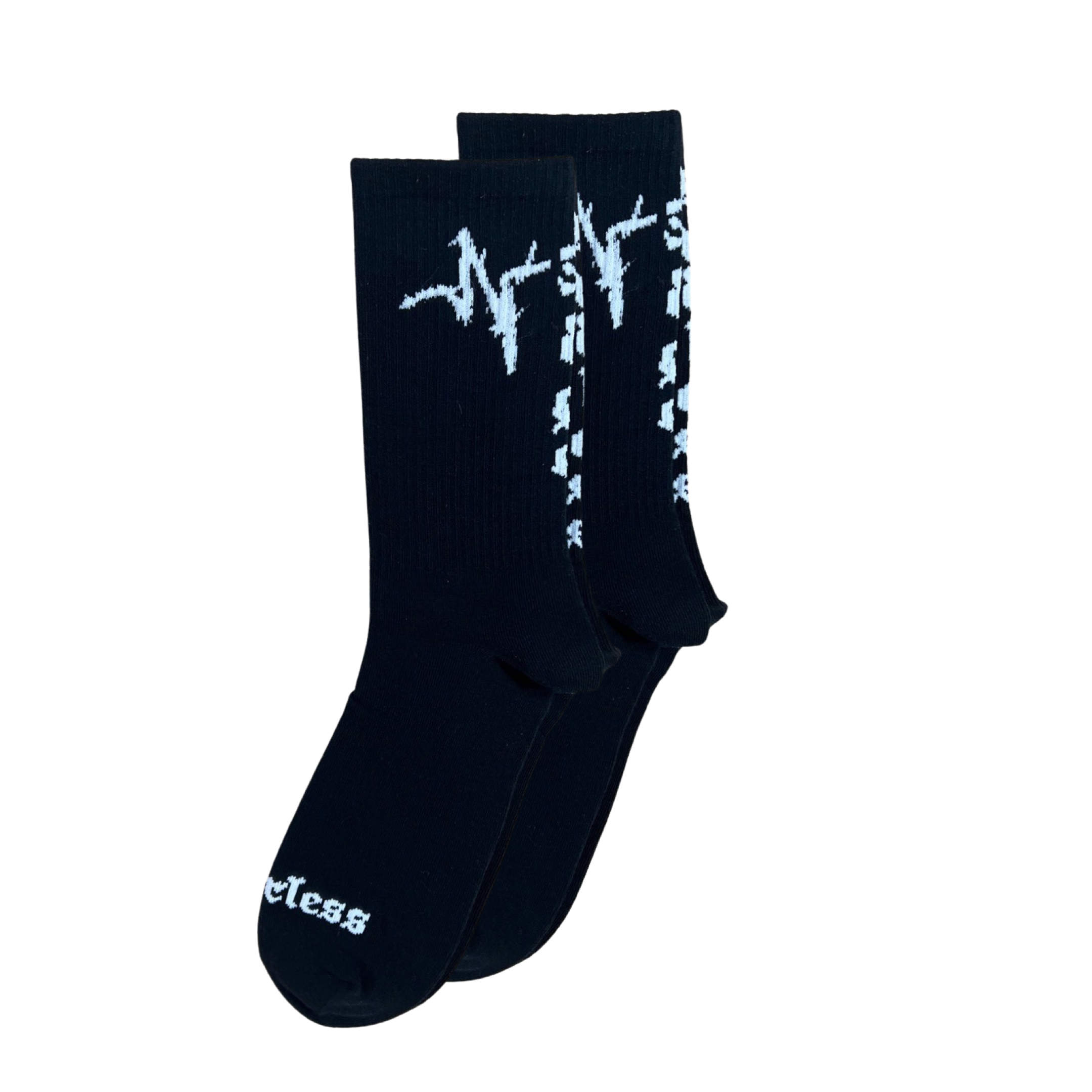 2 pair of black Endless Edge designer socks