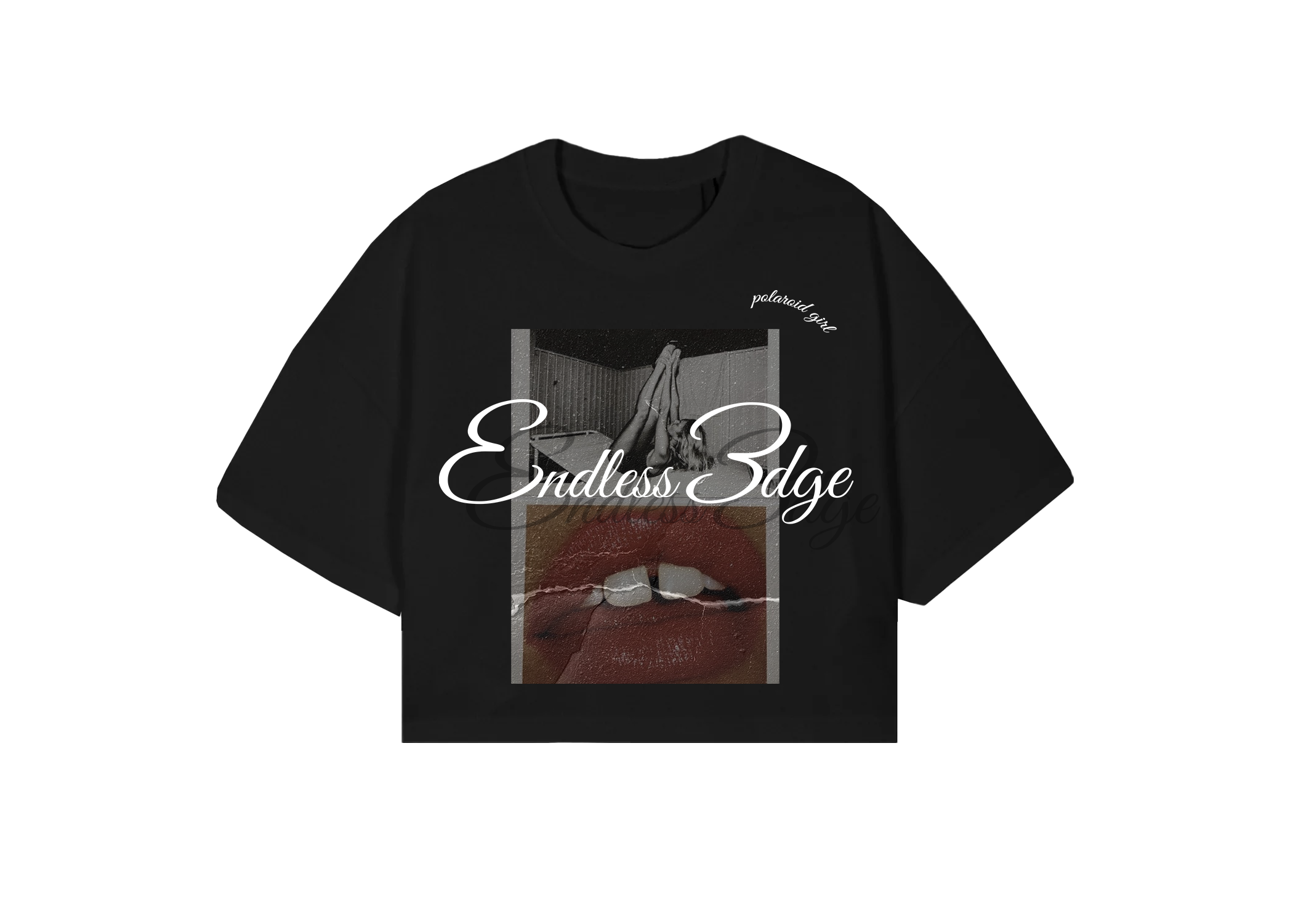 Polaroid Cropped Tee